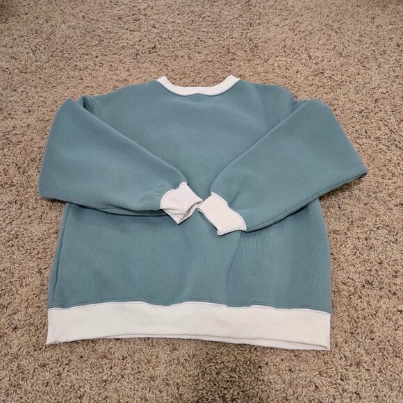 Ticticmimi Turquoise/Mint Womens Pullover Sweatshirt Size Medium - Picture 1 of 4